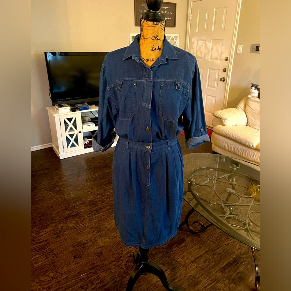 80’s Vintage Denim Dress